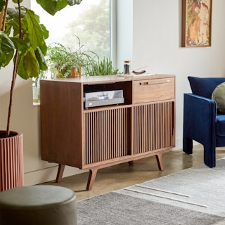 Jokuna 48" Vinyl Media Unit - Walnut