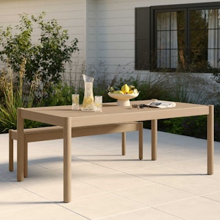 Rosa 75" Outdoor Dining Table - Eucalyptus