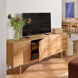 Merto 72" Media Unit - Natural Oak